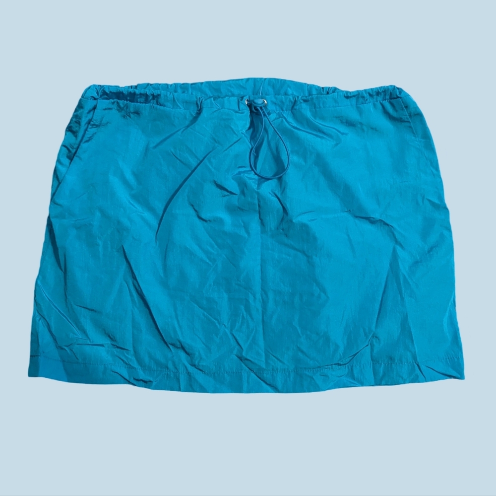 Streetwear blue mini skirt